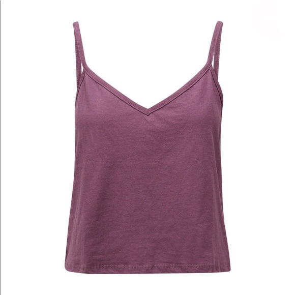 Richer Poorer, Size M, Colour Plum, Spaghetti Crop Tank. - Picture 2 of 5